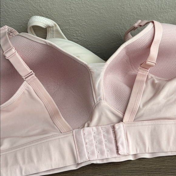 Jockey Women’s Plus Bra Lot 7514 Beige/Blush Forever Fit Wireless 3XL (2 Bras) - Picture 4 of 15